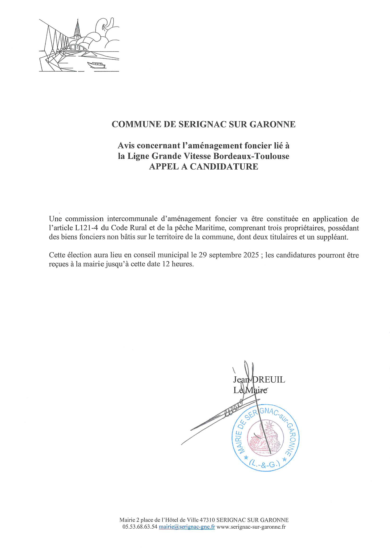 _Appel &agrave; candidatures Commission d'am&eacute;nagement foncier  SERIGNAC SUR GARONNE.jpg (184 KB)