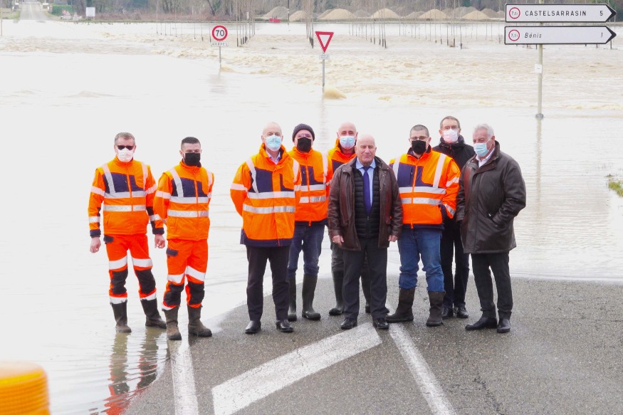 Tarn et Garonne : Le Département au chevet des routes inondées