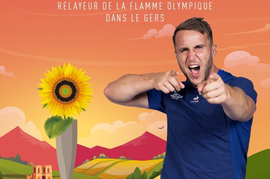 Relais de la Flamme Olympique : Anthony Jelonch, relayeur dans le Gers