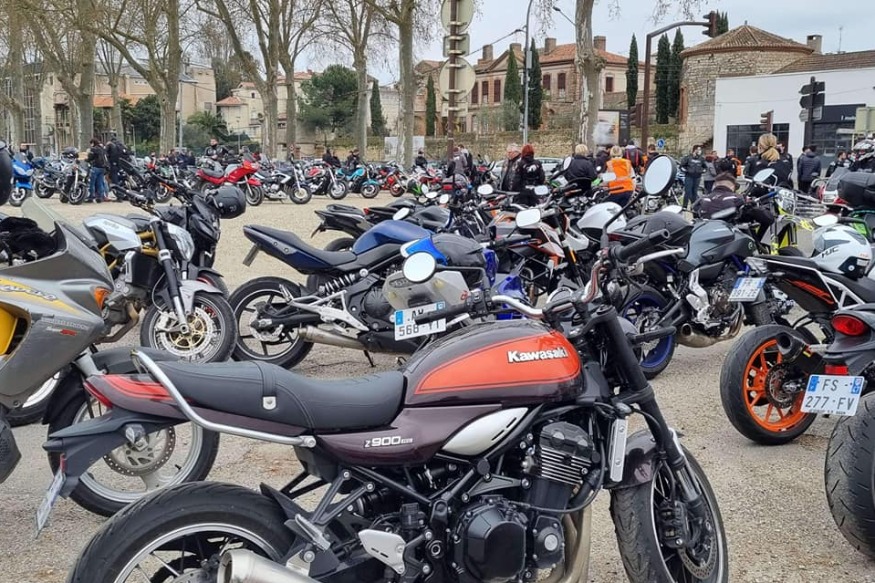 Manif : Pas loin de  400 motards ont défilé en centre-ville d'Agen
