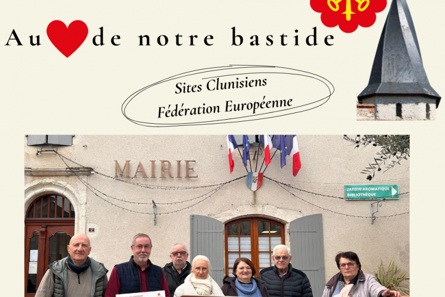 Sérignac sur Garonne :  La Bastide reçoit la Rosace des site Clunisiens