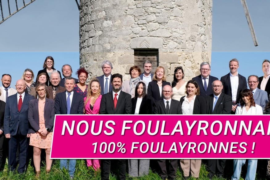 Elections Municipales :   Bruno Dubos  « Nous Foulayronnais » Le programme